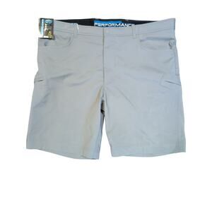 Roundtree & Yorke Shorts Men 40 (42) Performance Work Play Stretch Flat Front